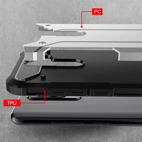 Xiaomi Redmi Note 8 Pro Kılıf CaseUp Tank Siyah 3